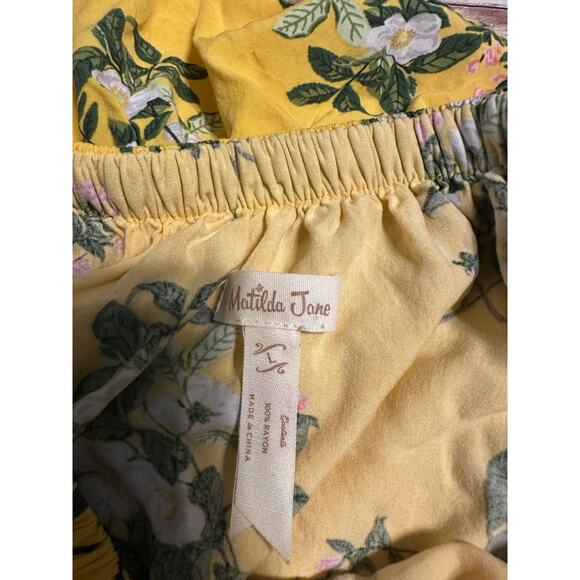 Matilda Jane Brilliant Daydream Hooked on a Feeling Floral Dress Size Large Midi - Picture 4 of 6